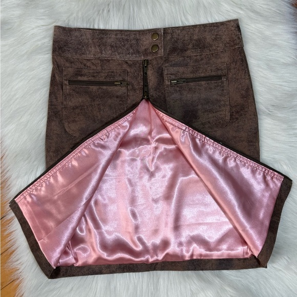 New Arden B Genuine leather Pencil Front Zipper adjustable  Slit - Picture 5 of 5